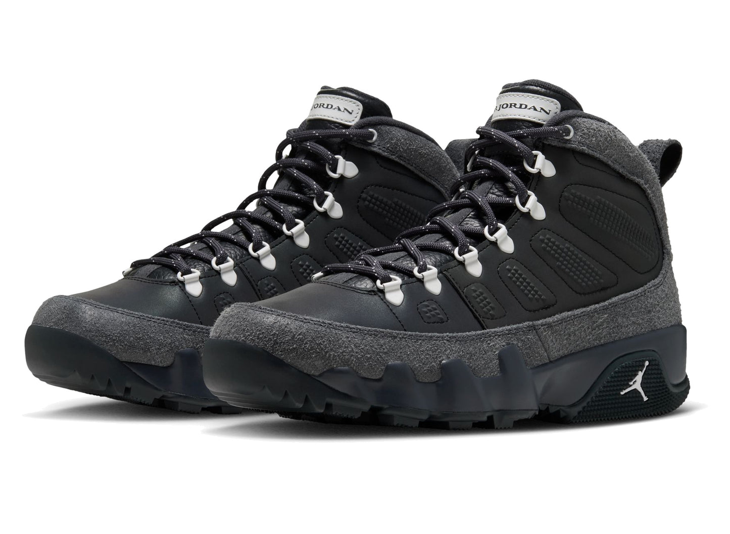 Air Jordan 9 Retro Boot NRG Iridescent in Anthracite Multi-Color - front angle