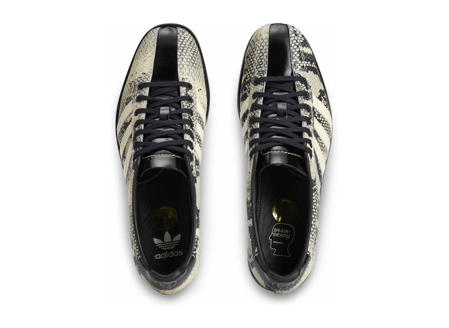 Men's Adidas x Brain Dead Bowling Shoes in Cream White/Core Black 3