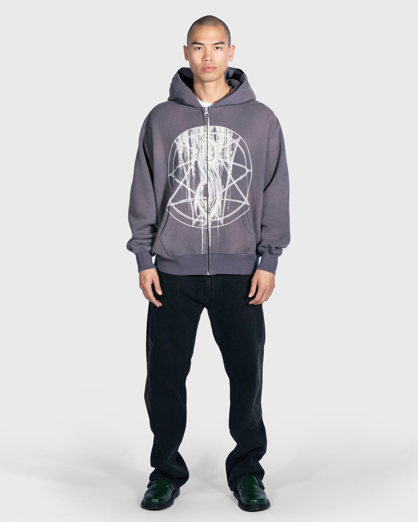 Sudadera con cremallera Pleasures x Slipknot Nonagram