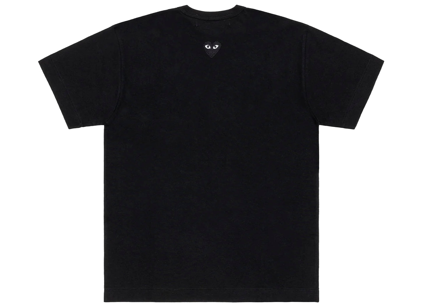 Camiseta negra Comme des Garçons Play Black Emblem Back Logo