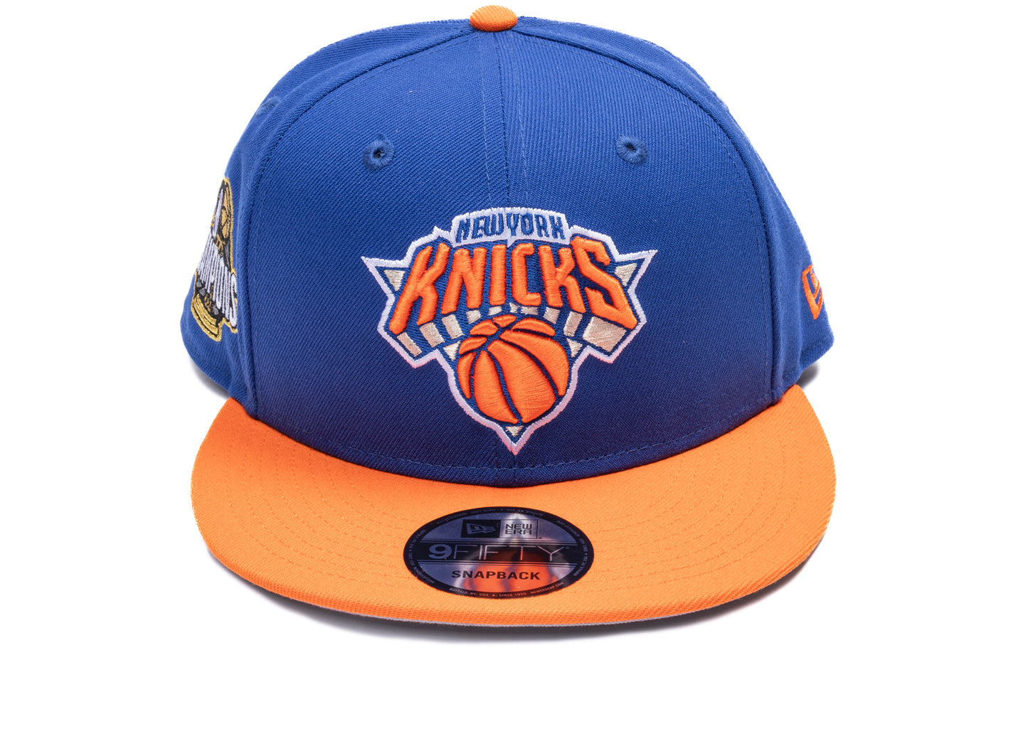 New Era New York Knicks 2026 Champions 9Fifty Snapback Hat in Majestic Blue