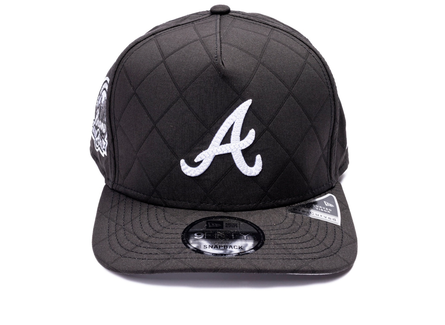 New Era Atlanta Braves 9Fifty A-Frame Snapback Hat in Black