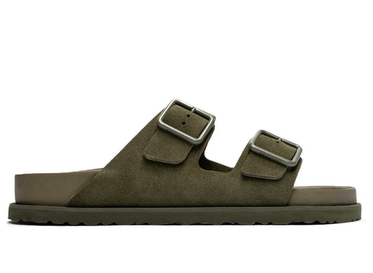 Birkenstock 1774 Arizona Wildleder/Leder in Moosgrün