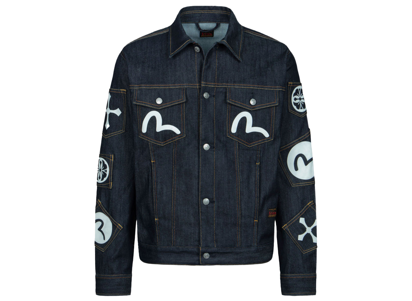 Evisu 8 Pocket Relaxed Fit Jeansjacke