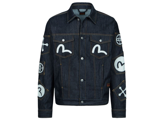 Chaqueta vaquera Evisu de corte holgado de 8 bolsillos