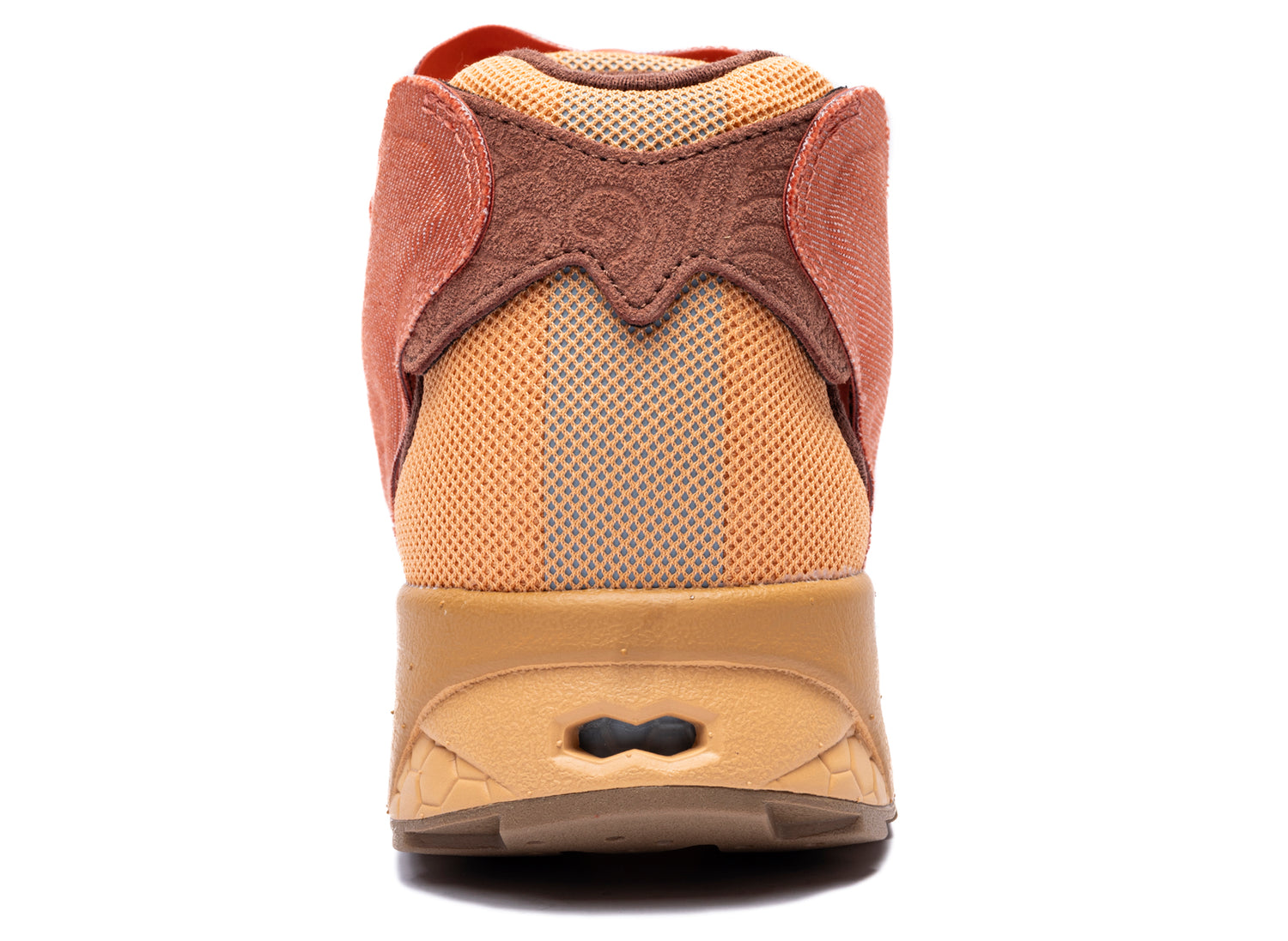 Reebok x Avatar: The Last Airbender Instapump Fury 94 in Orange / Yellow, heel view