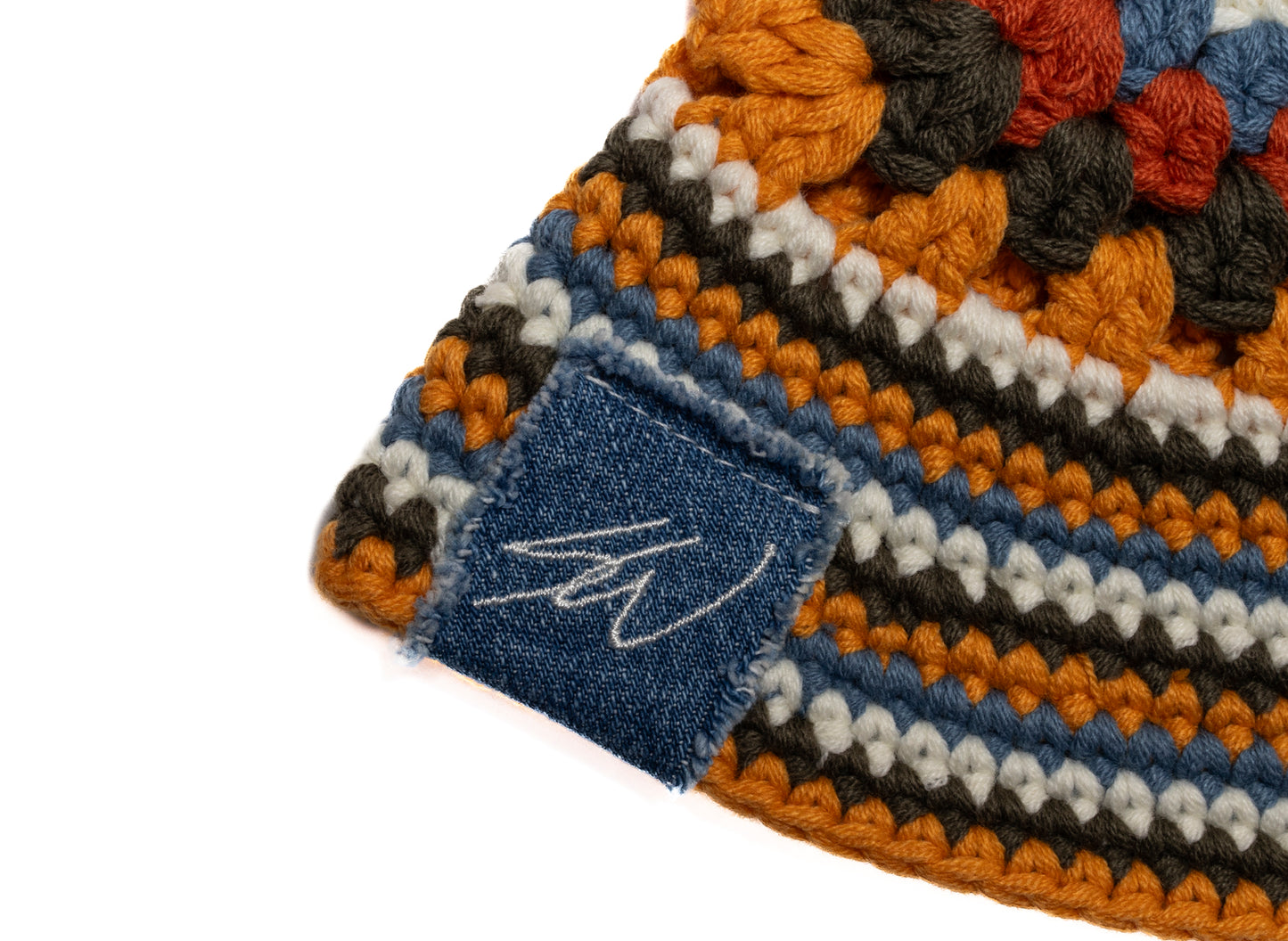 New Era x Sean Wotherspoon Crochet Knit Explorer Bucket Hat in Orange