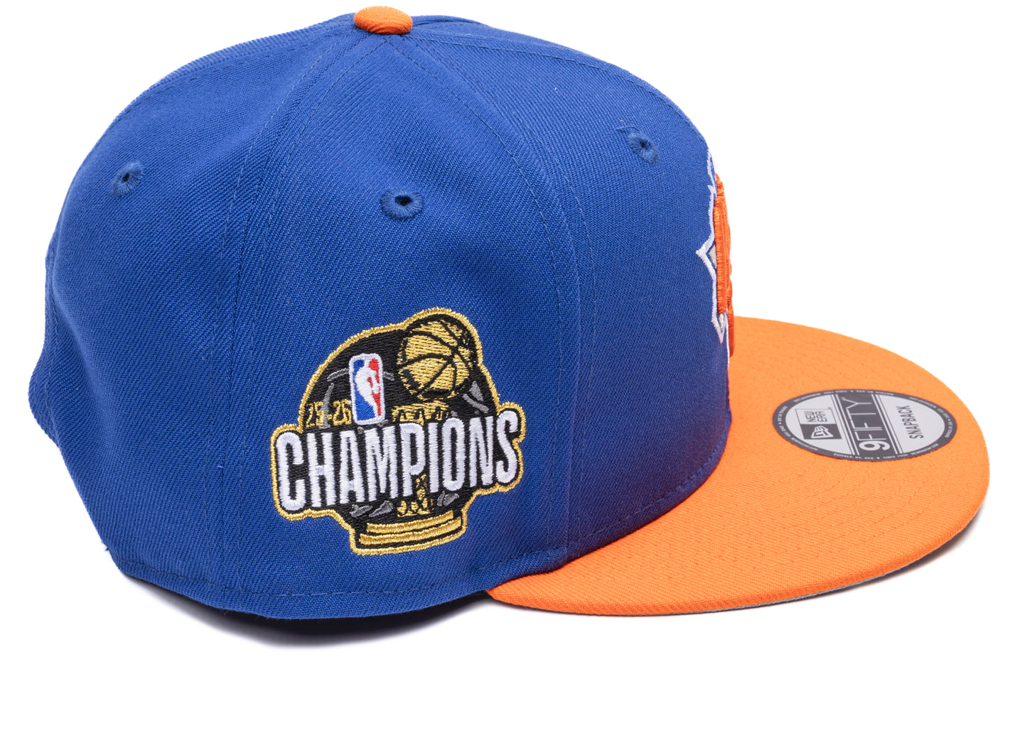 New Era New York Knicks 2026 Champions 9Fifty Snapback Hat in Majestic Blue