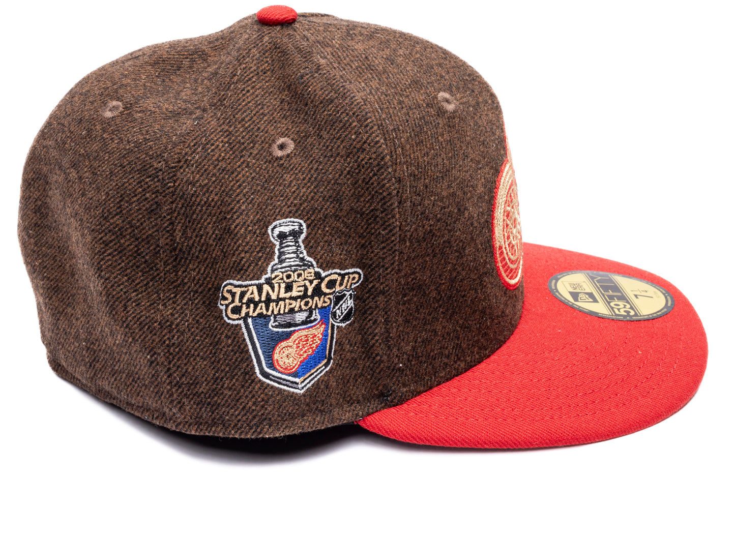 New Era 59Fifty Detroit Red Wings Fitted Hat in Brown
