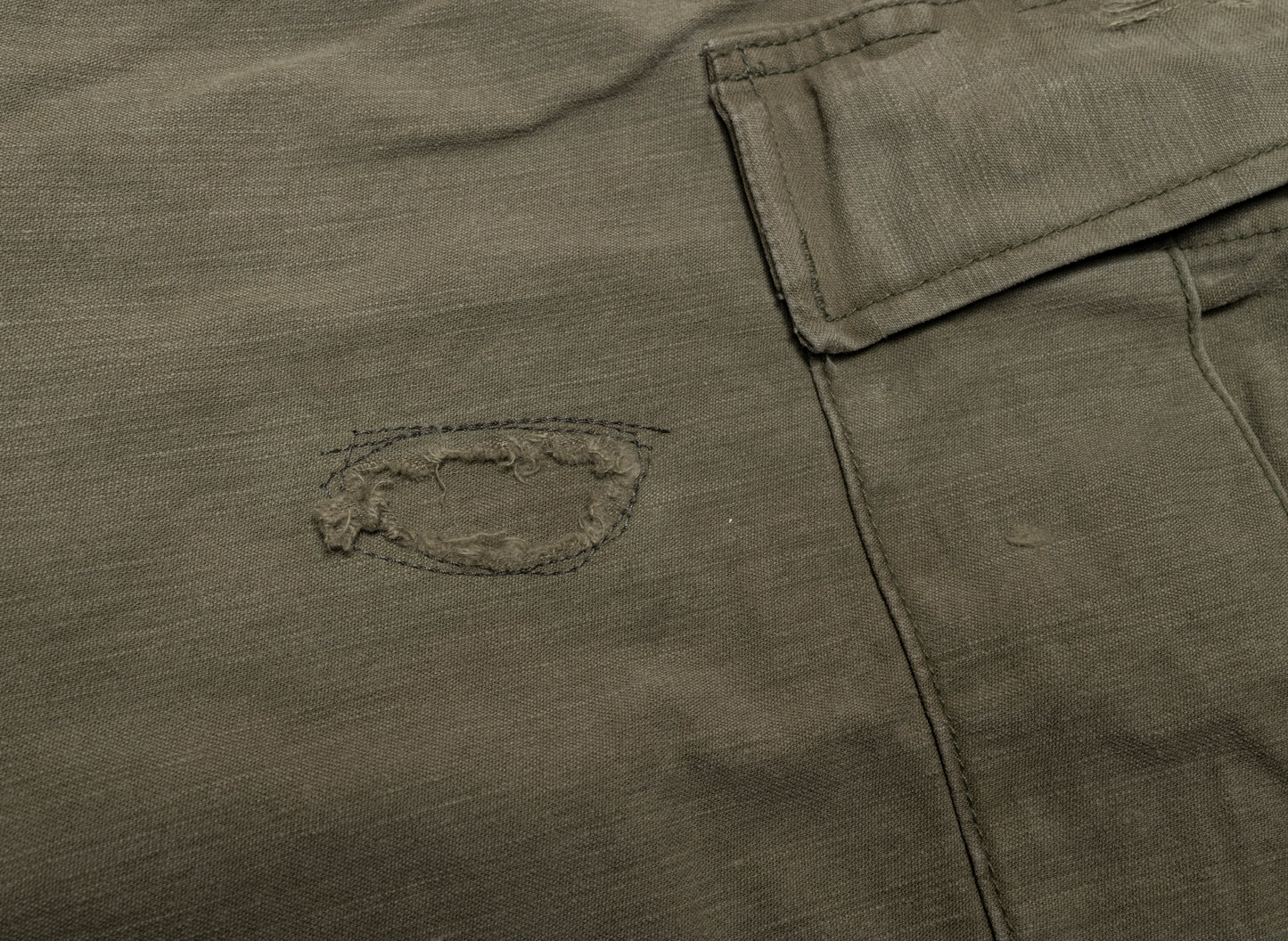 Mastercraft Union Midori Cargo Trouser in Olive Green, men's cargo pants, view 2