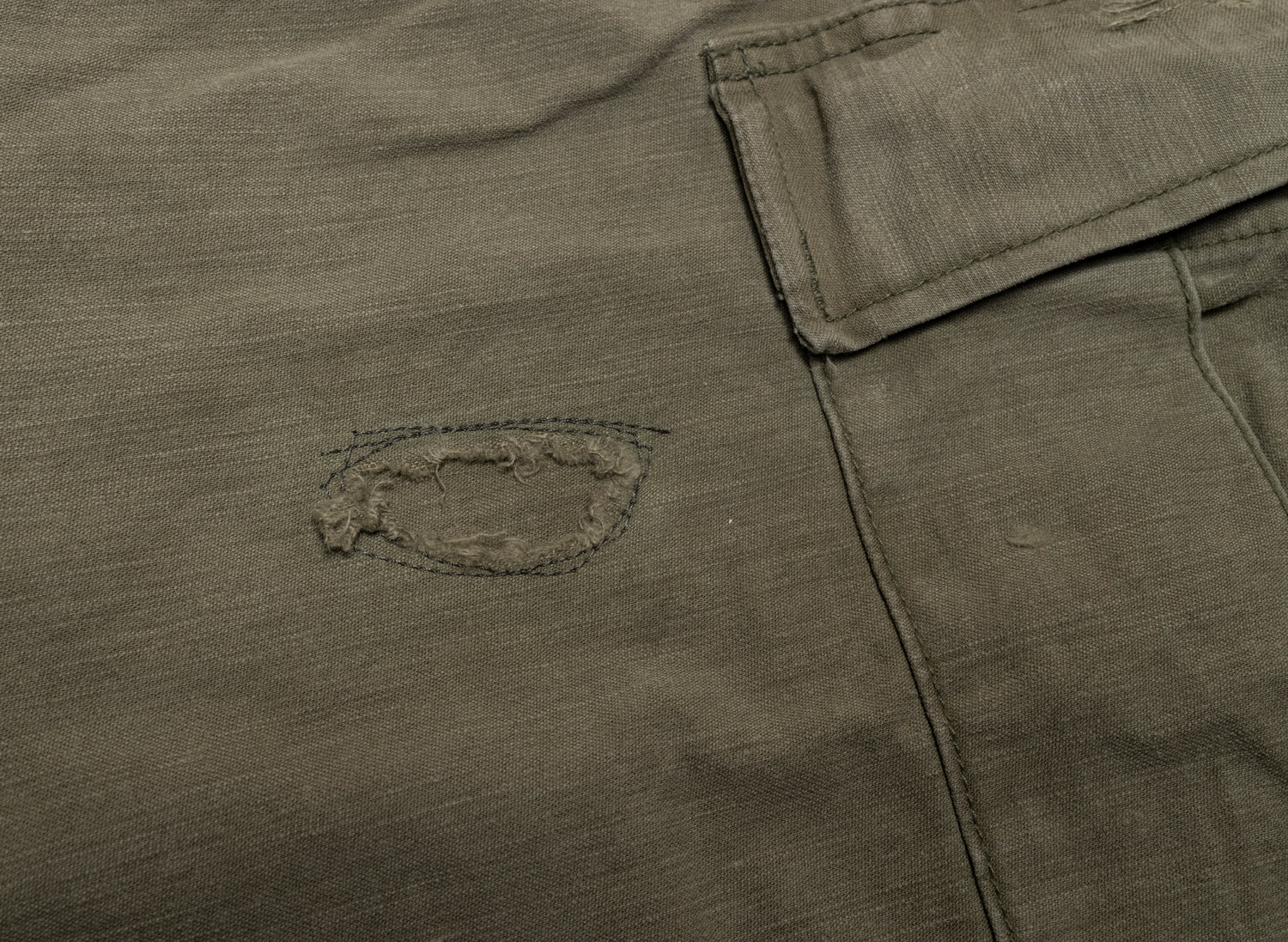 Mastercraft Union Midori Cargo Trouser in Olive Green, men's cargo pants, view 2
