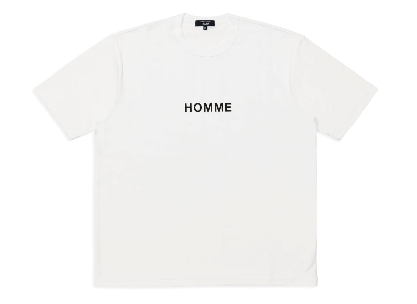 Comme des Garçons HOMME Logo T-Shirt in Weiß v2