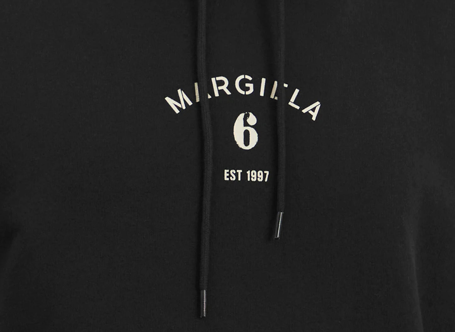 Maison Margiela MM6 Mannequin Print Hooded Sweatshirt in Black