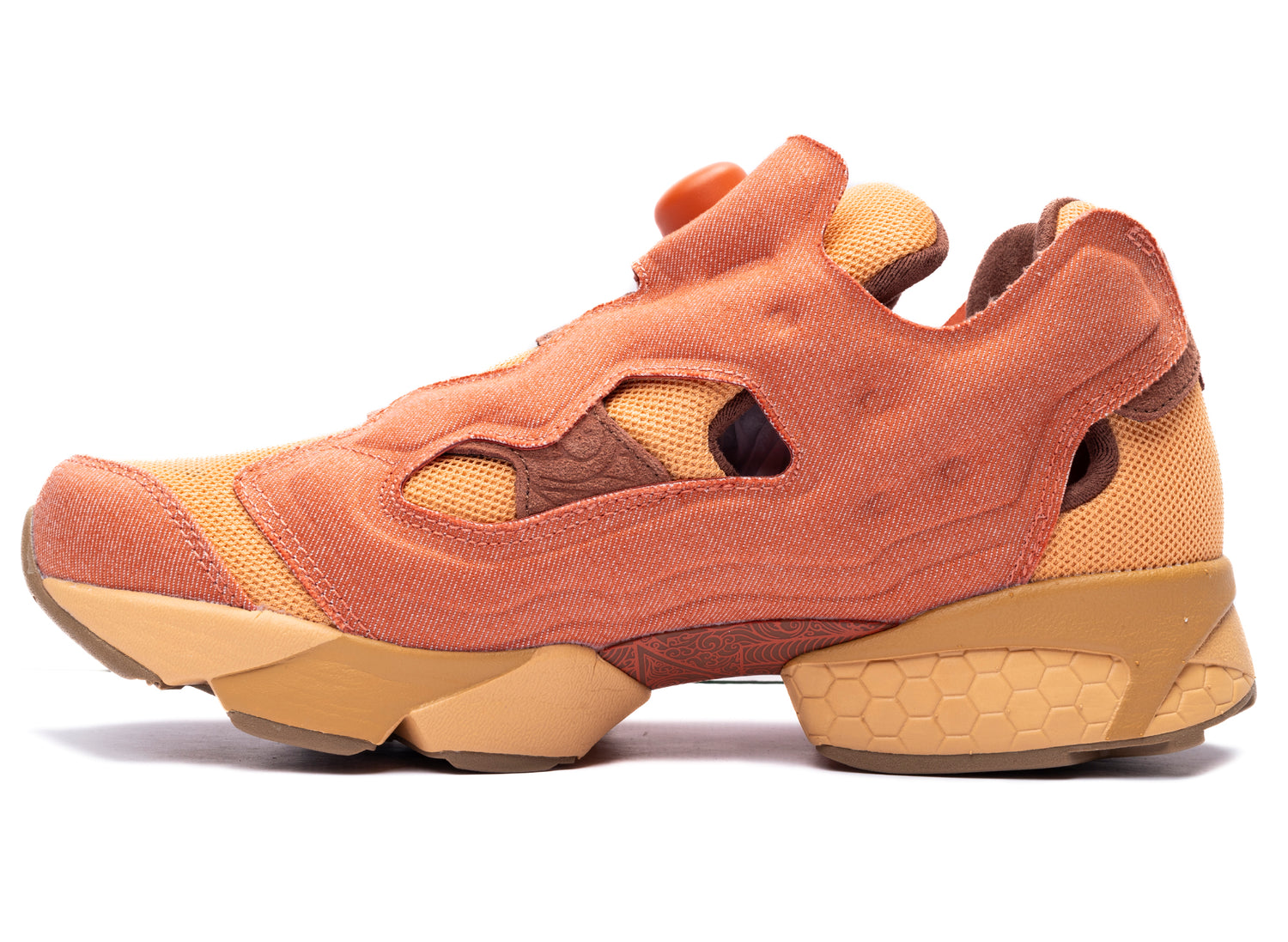 Reebok x Avatar: The Last Airbender Instapump Fury 94 in Orange / Yellow, opposite side view