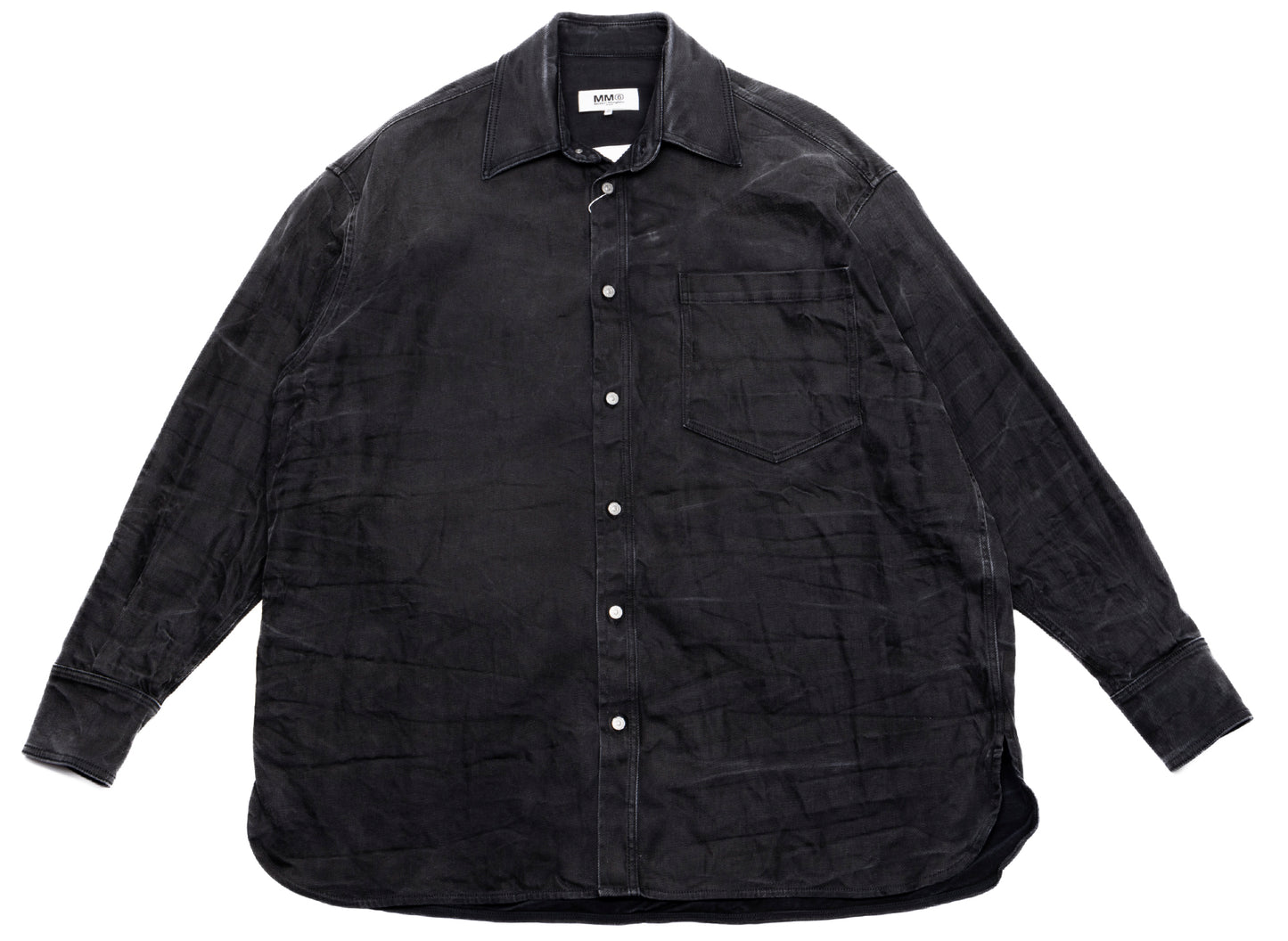 Maison Margiela MM6 Oversized Jeanshemd mit langen Ärmeln