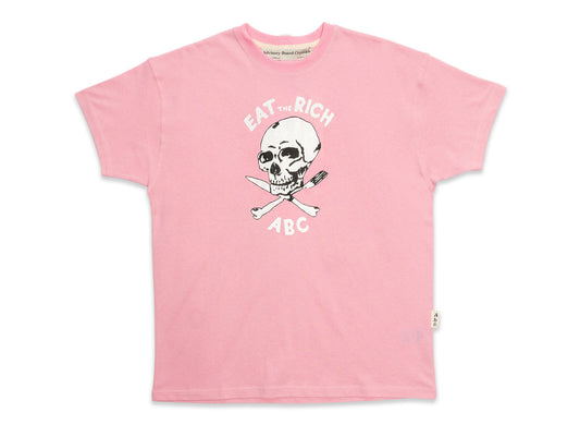 Advisory Board Crystals Abc. Skull S/S Tee in Rosa