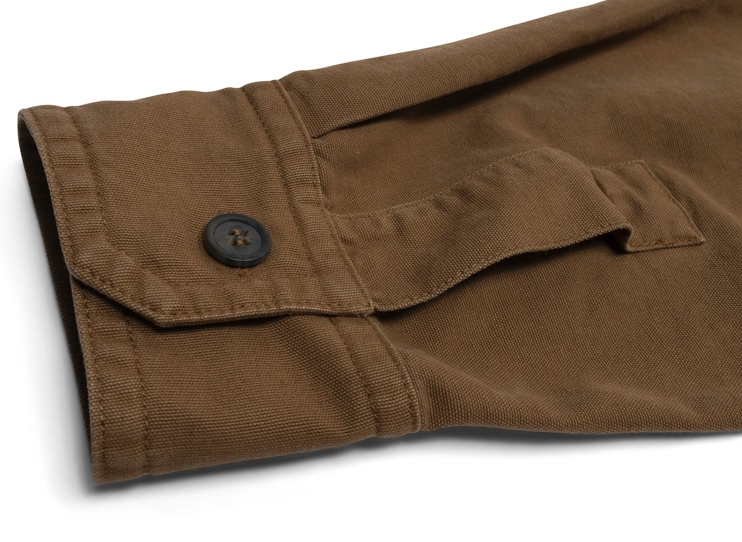 A.P.C. Basile Logo Overshirt in Camel