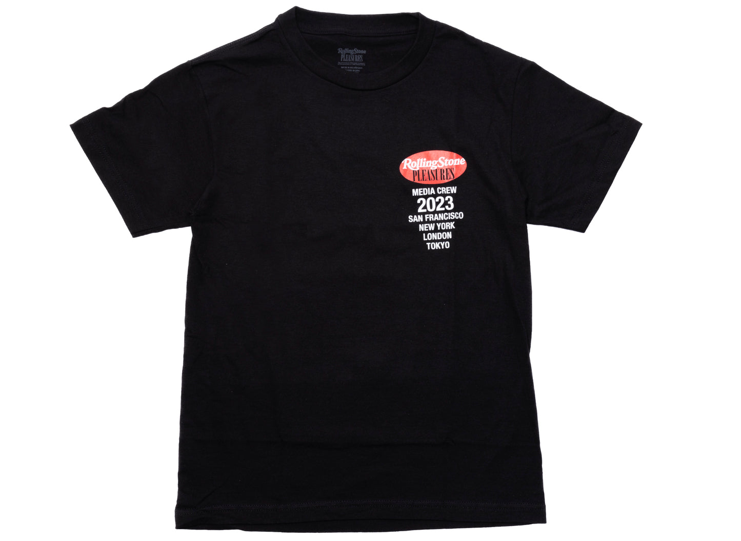 Camiseta Pleasures Rolling Stone en negro