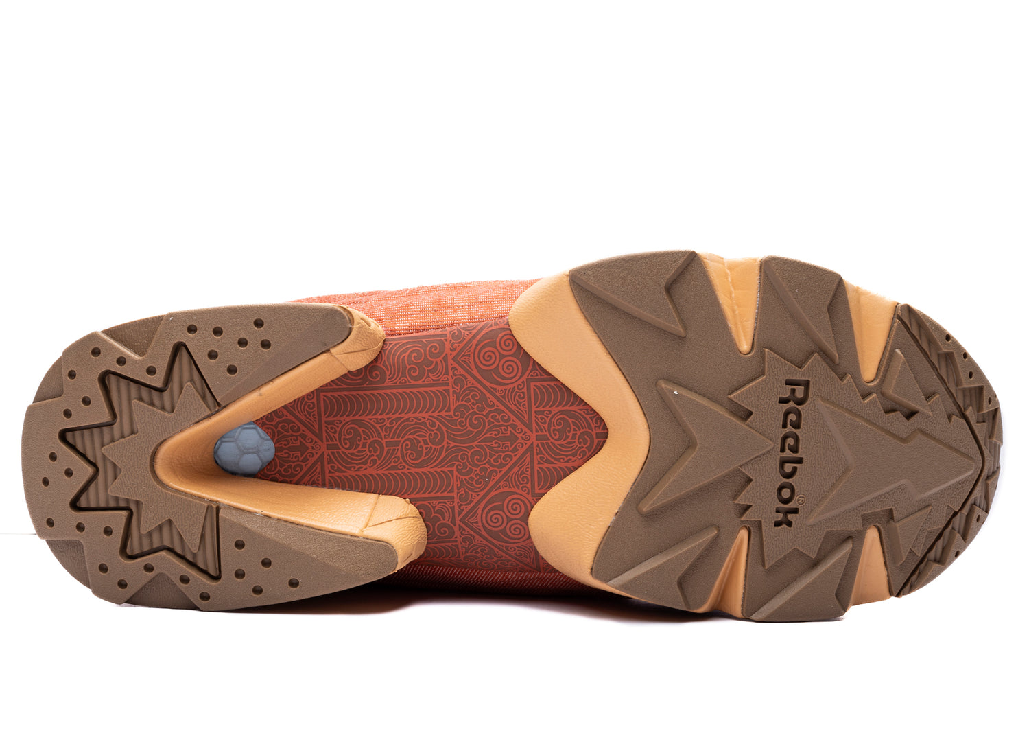 Reebok x Avatar: The Last Airbender Instapump Fury 94 in Orange / Yellow, outsole