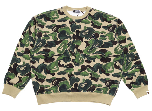 Sudadera redonda A Bathing Ape Art Camo Metal One Point en verde