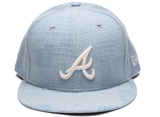 New Era Denim Patchwork Atlanta Braves Snapback Cap