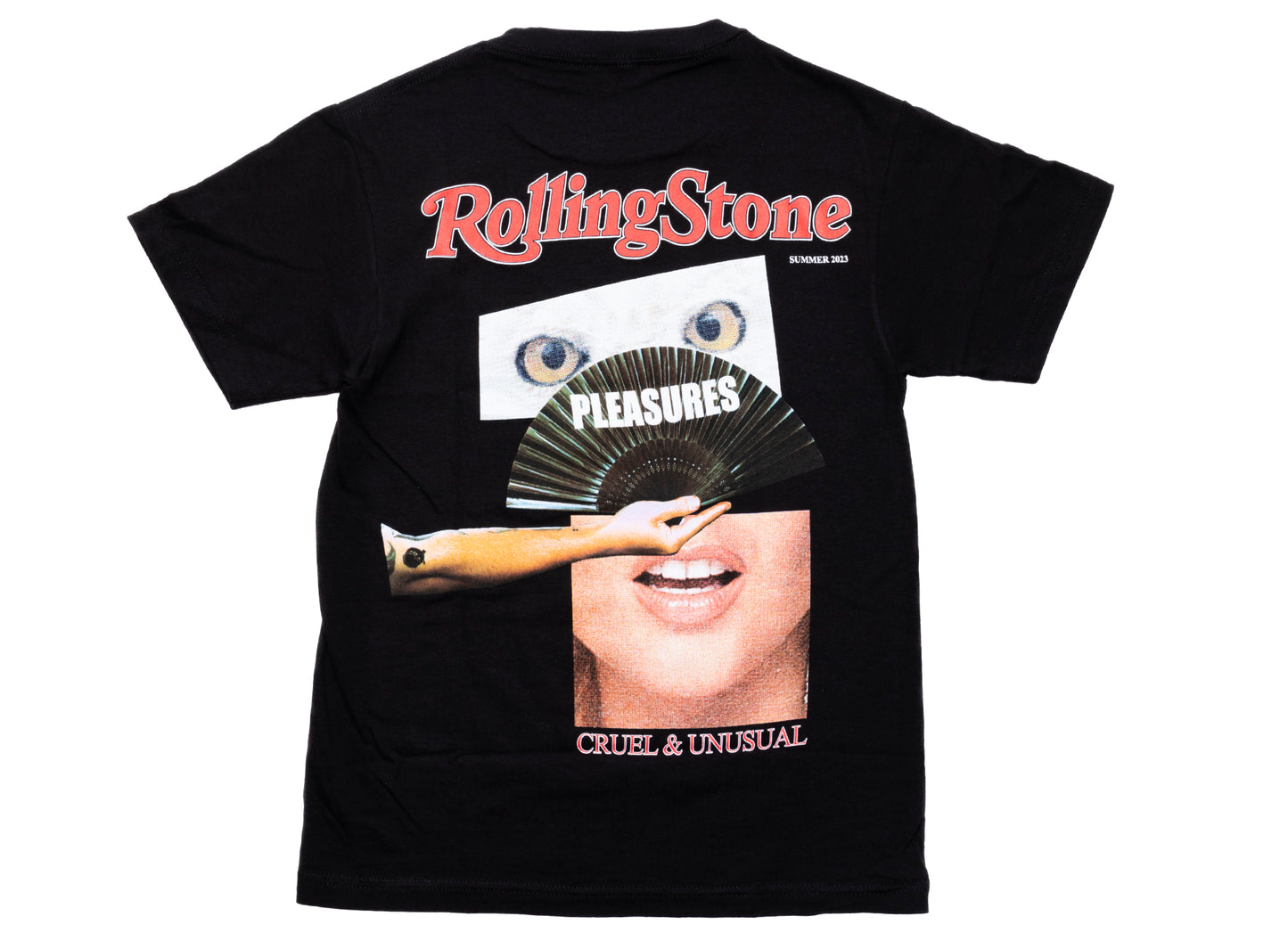 Camiseta Pleasures Rolling Stone en negro