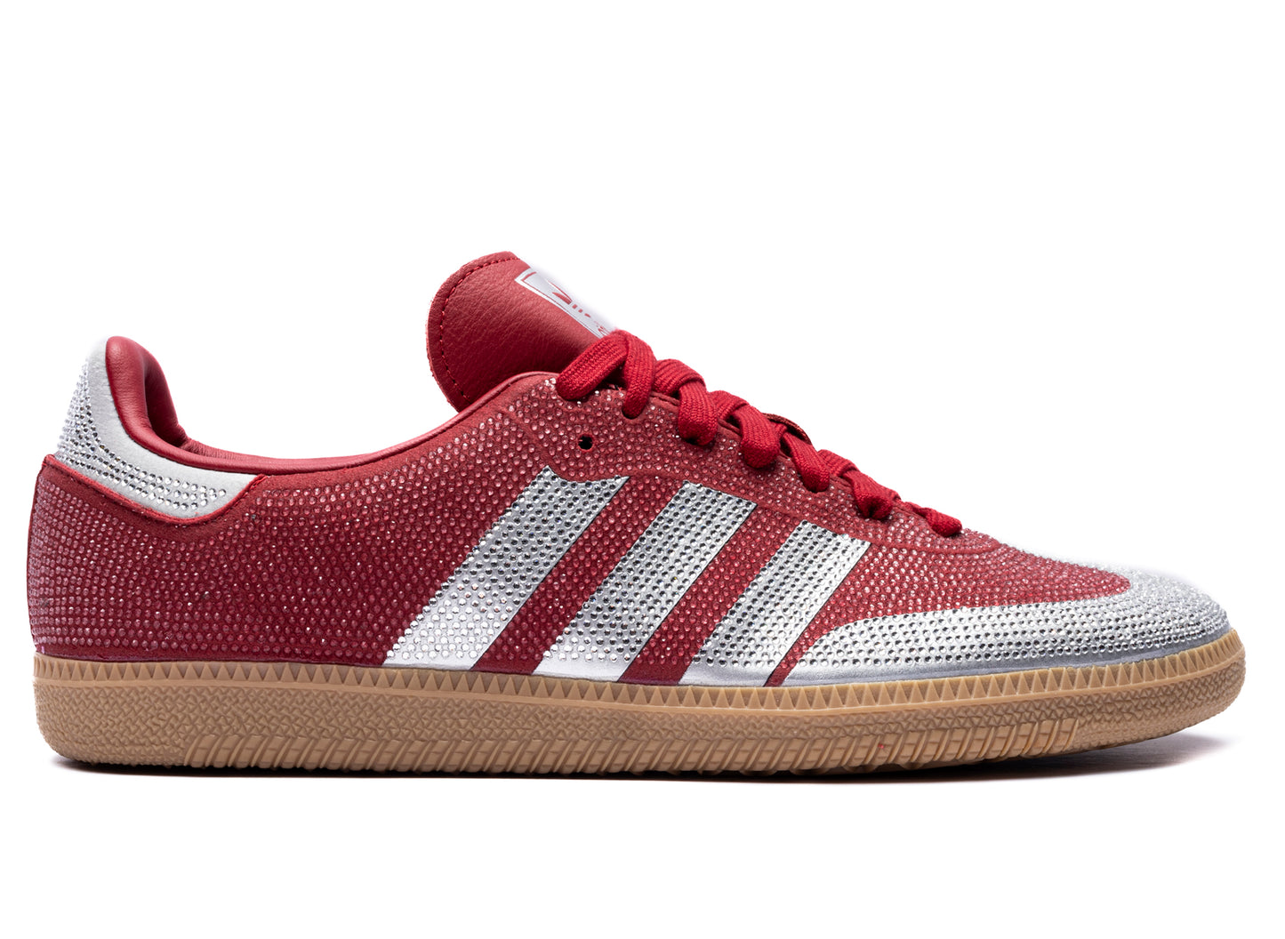 Women's Adidas Samba OG in Team Victory Red / Silver Metallic