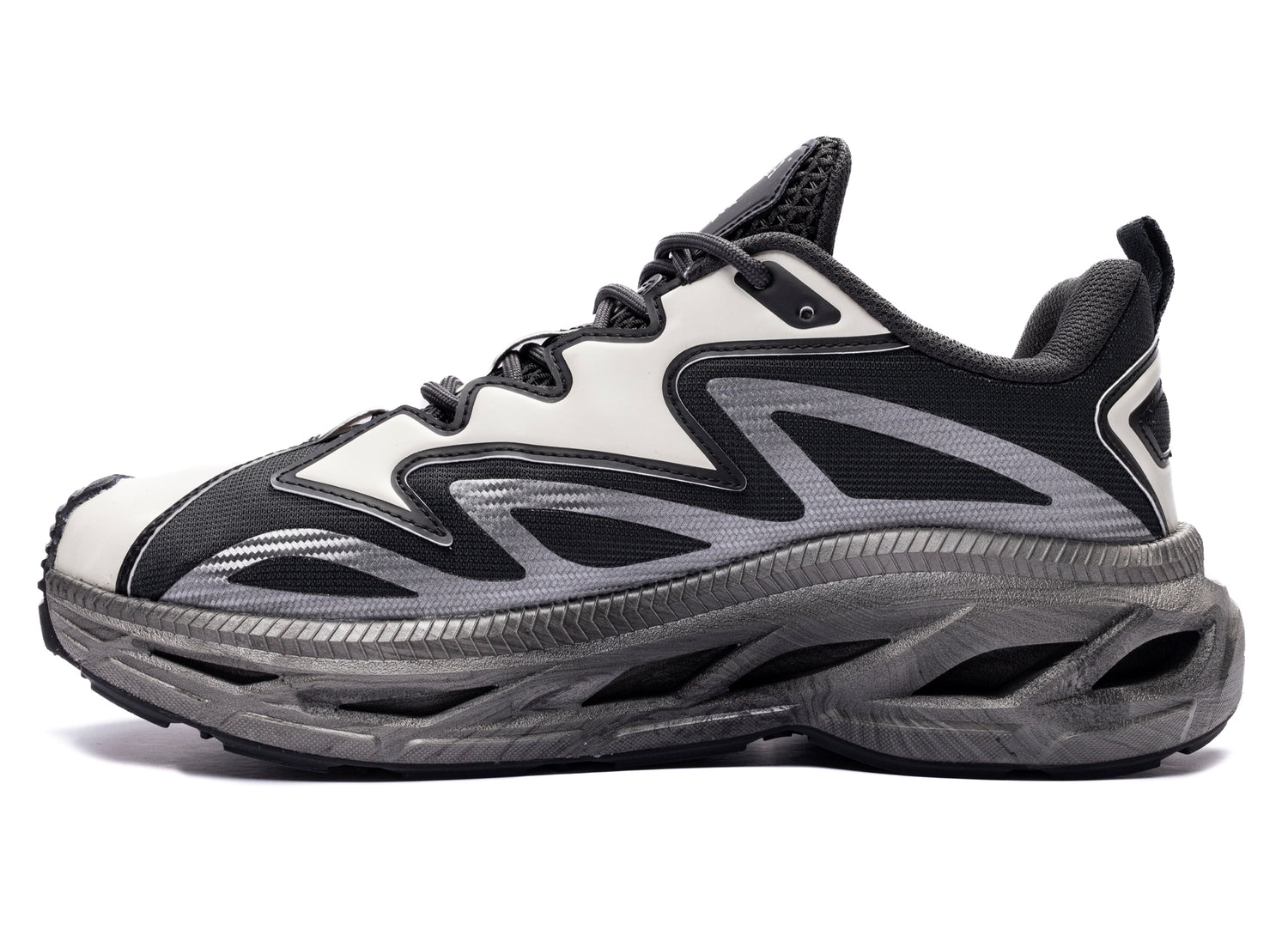 ANIMA Mercury RT in Stone and Black, men's lifestyle sneaker, view 3