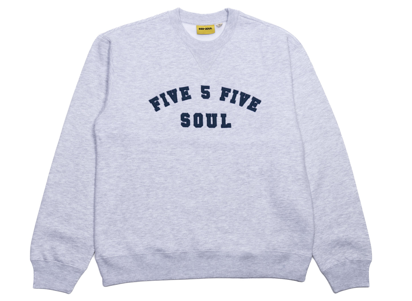 555 Soul Heritage Arch Crewneck in Grau