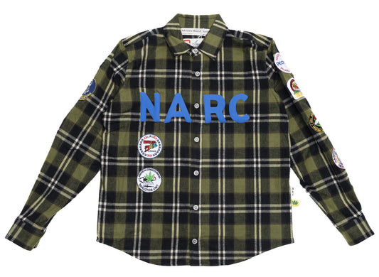 Advisory Board Crystals Abc. NARC Flanellhemd in Grün