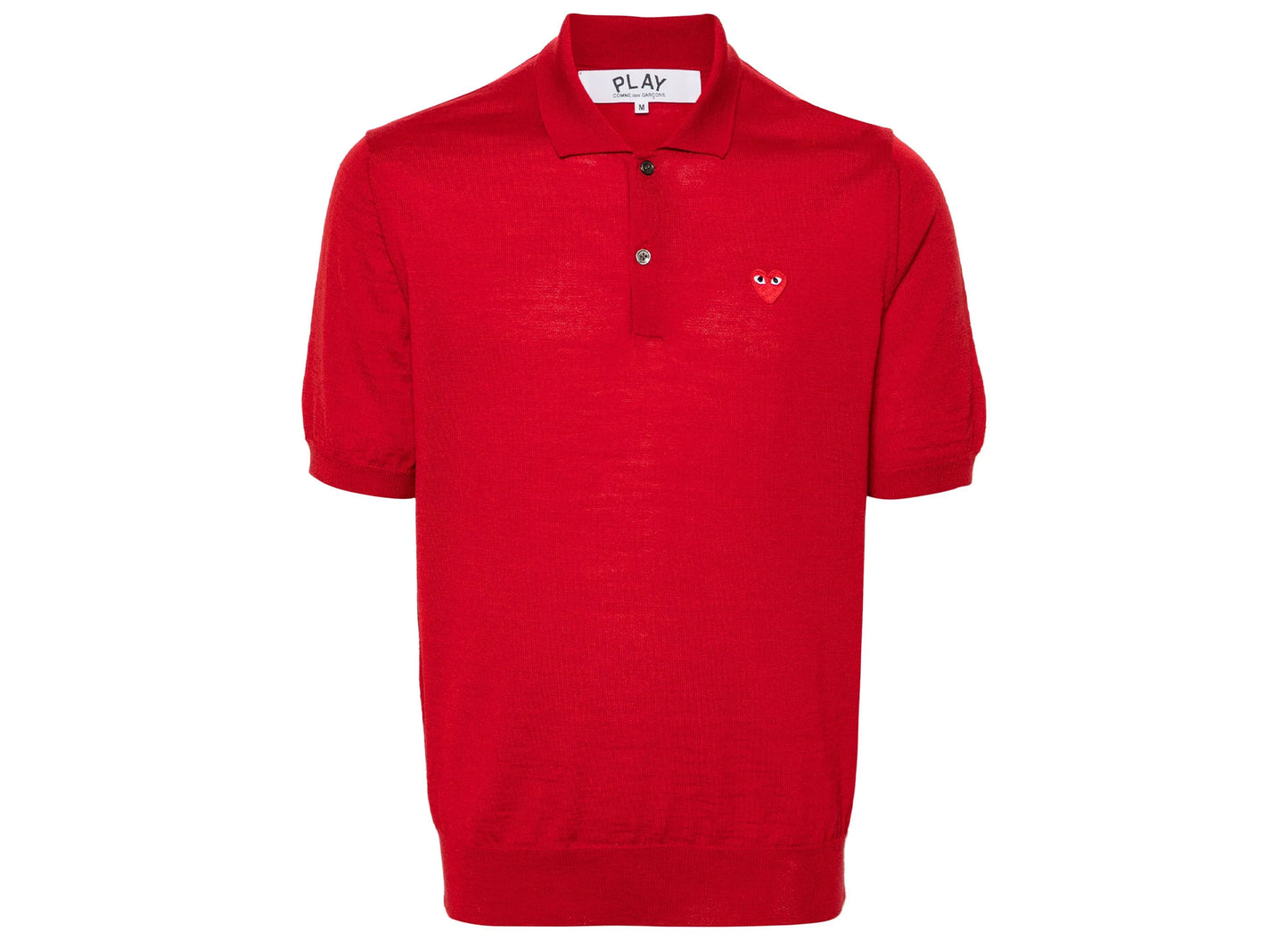 Comme des Garçons Play Poloshirt Kurzarm in Rot