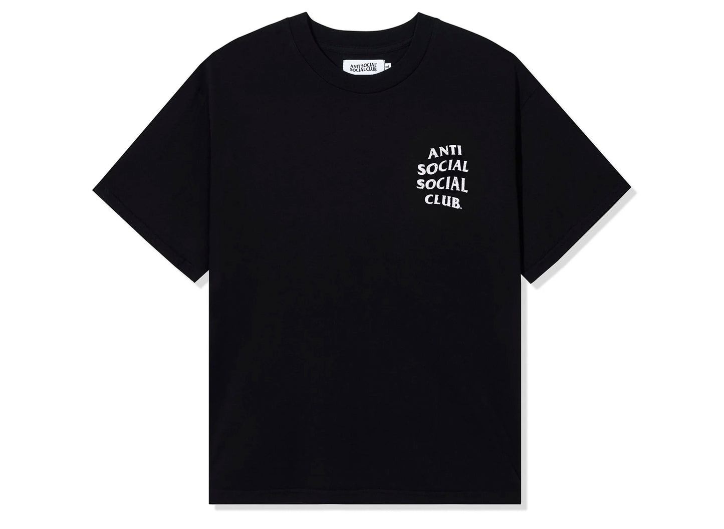 Anti Social Social Club Mind Game Weathered Tee in Black / pink