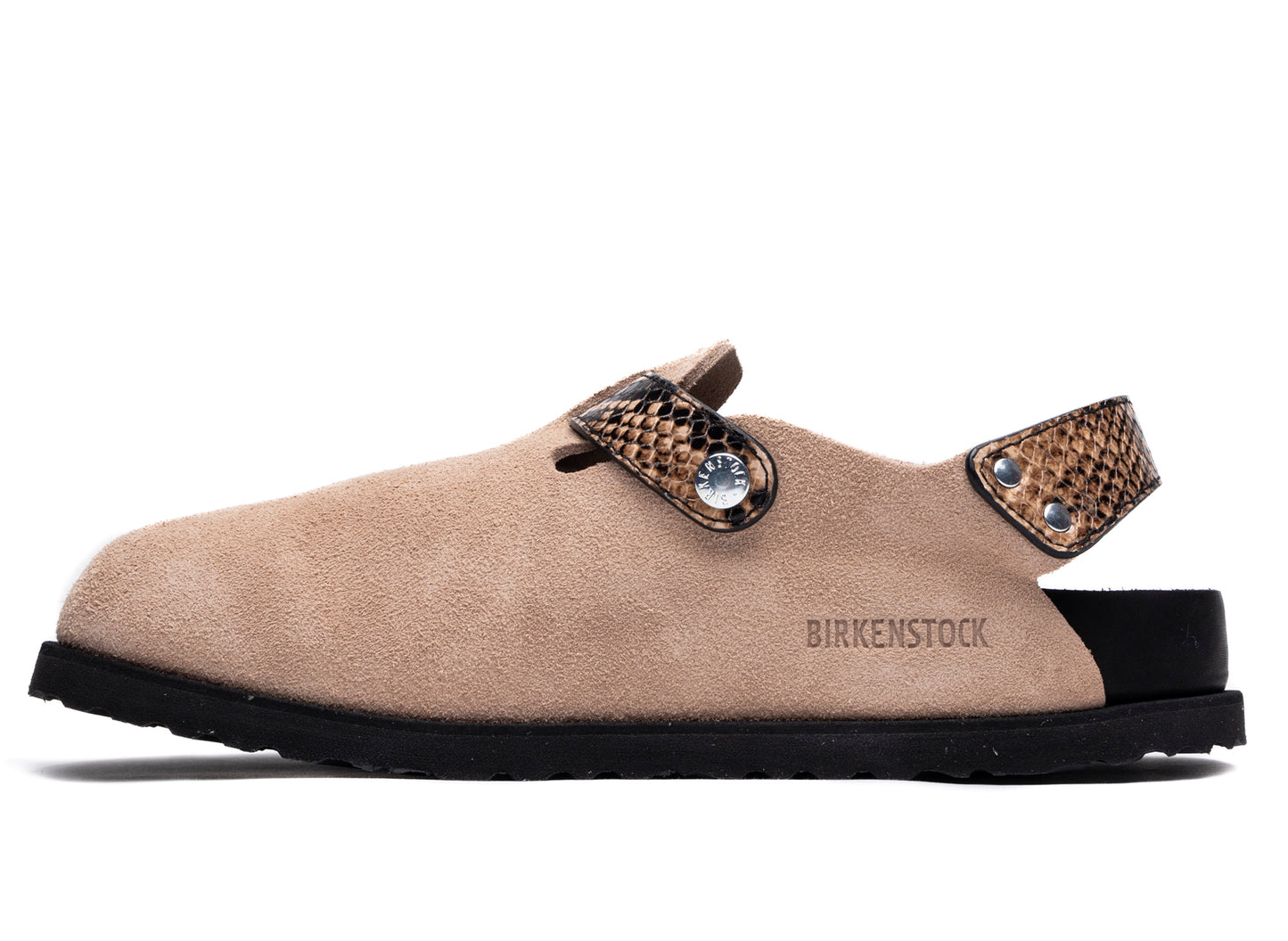 Birkenstock Tokio II Lined 1774 in Natural Snake Braun