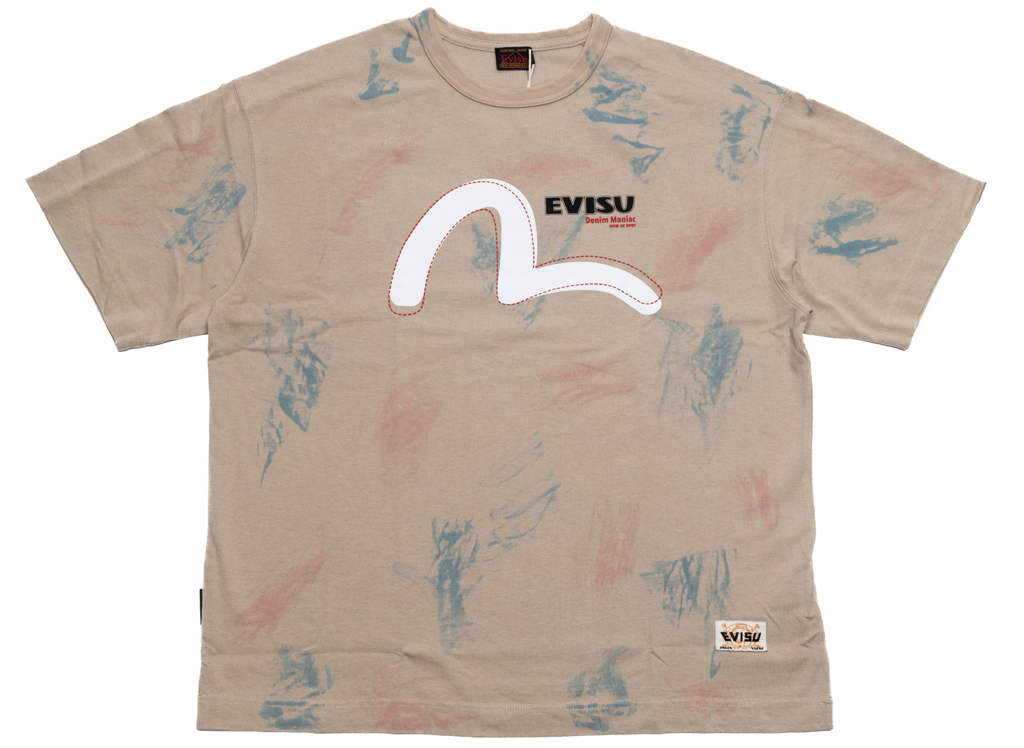 Evisu Seagull Print Sprayed T-Shirt