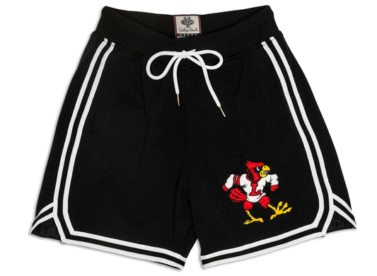 Mitchell & Ness Oneness Louisville Cardinals Game Day Shorts in Schwarz