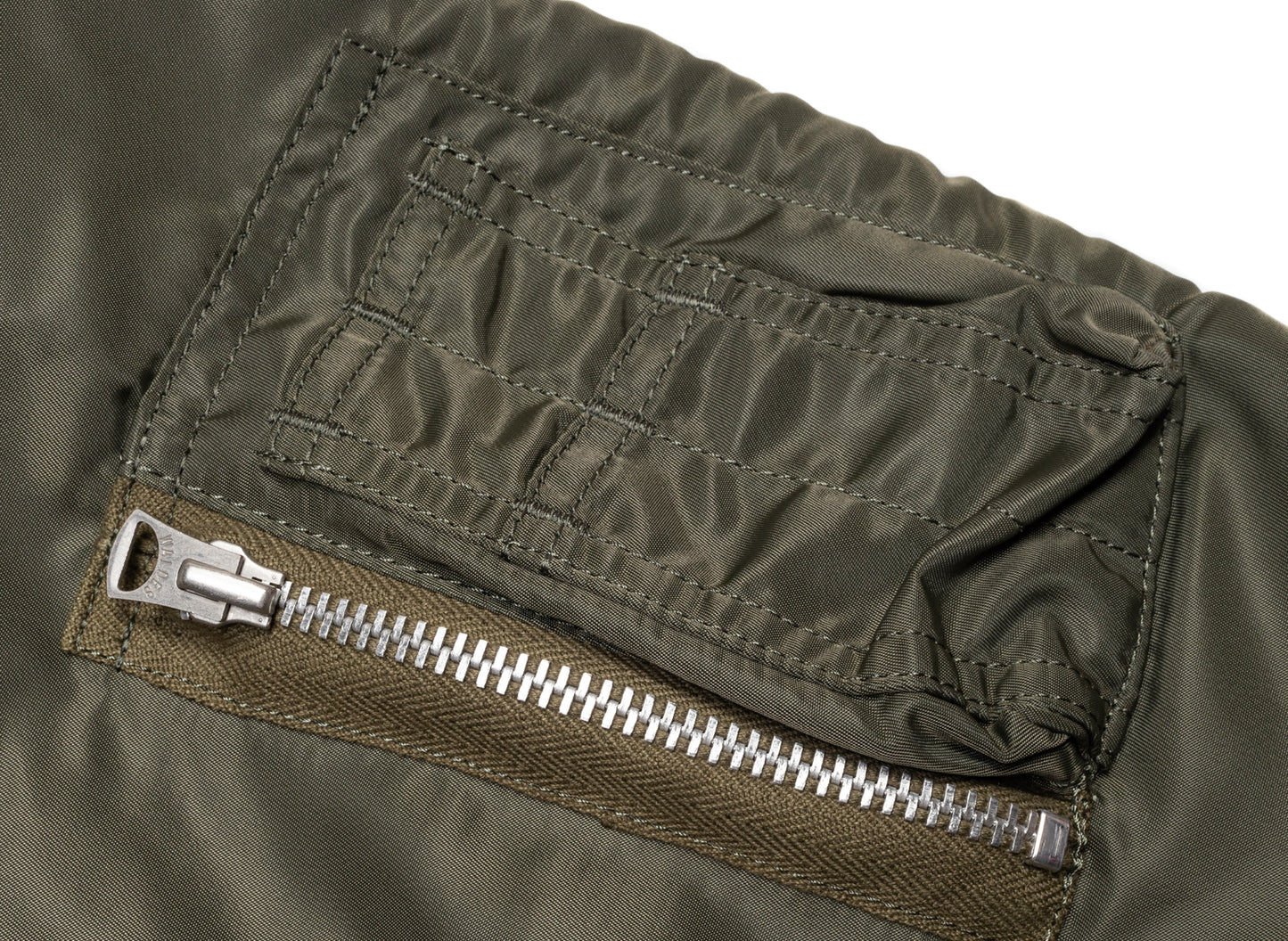 Junya Watanabe MAN Cotton-Nylon Jacket in Khaki Mix, men's jacket, view 2