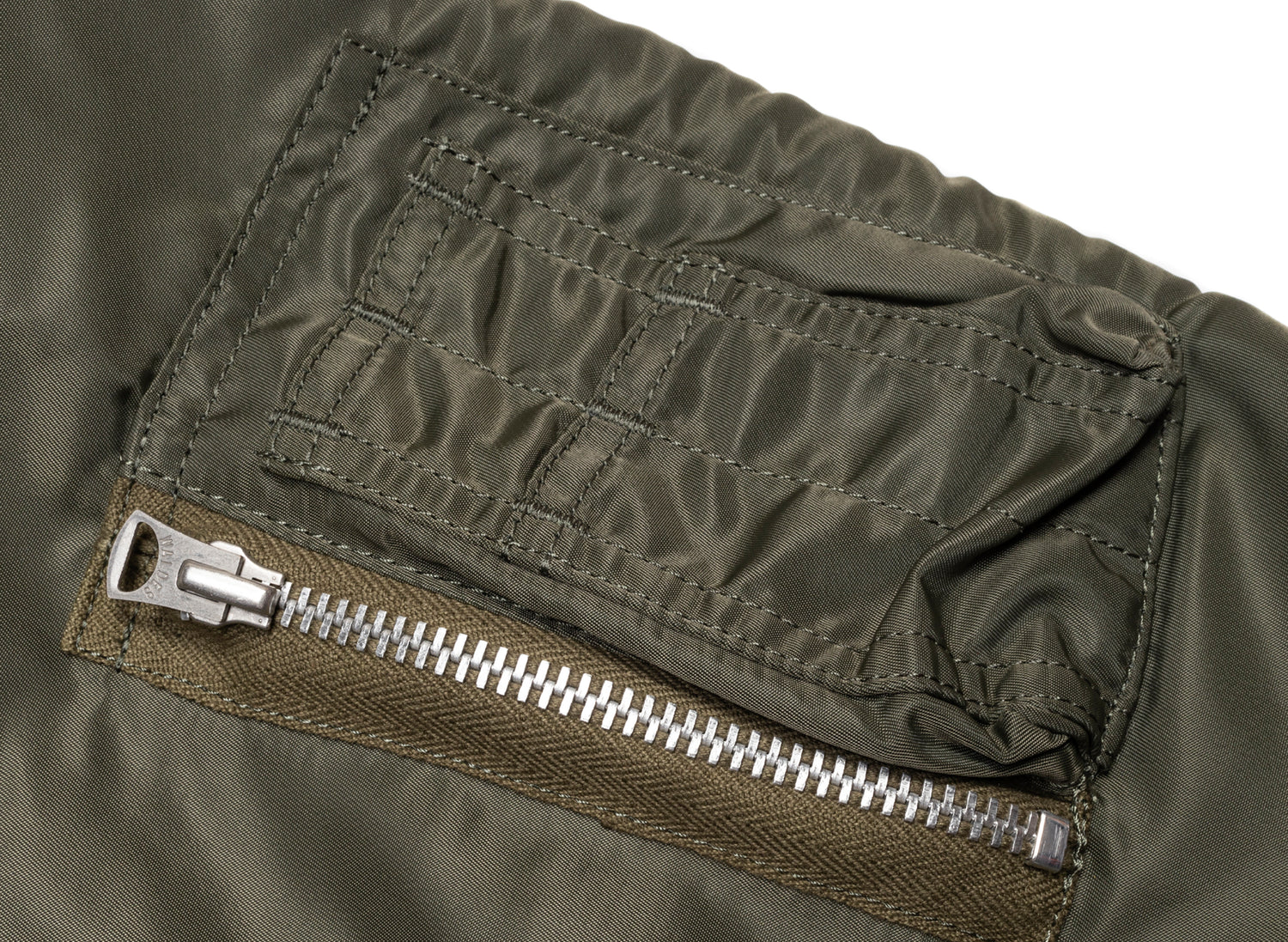 Junya Watanabe MAN Cotton-Nylon Jacket in Khaki Mix, men's jacket, view 2