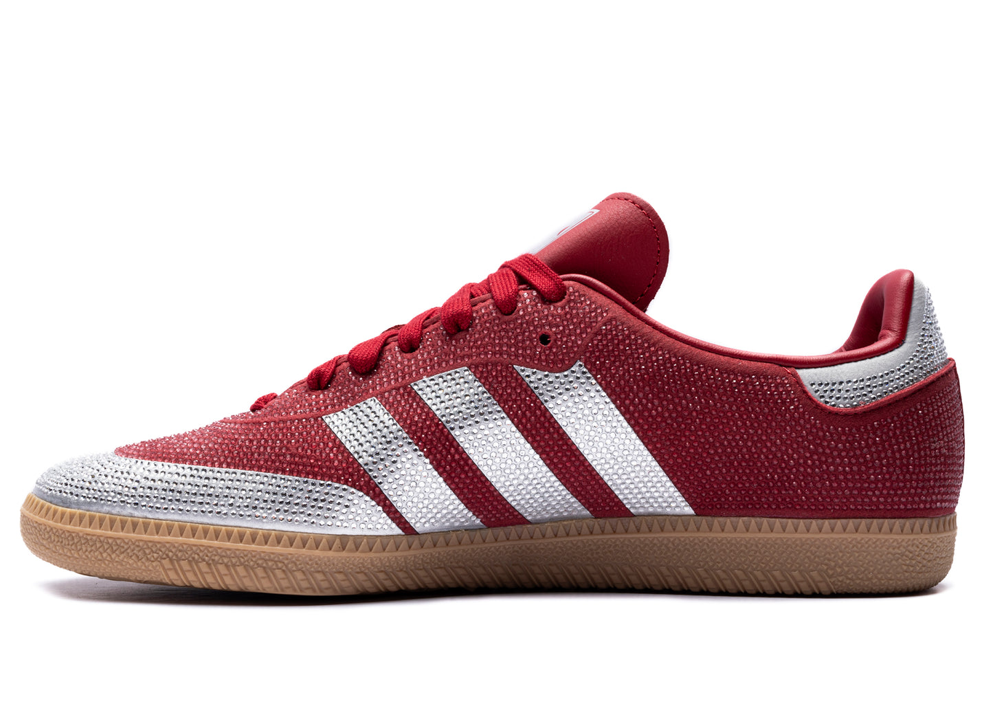 Women's Adidas Samba OG in Team Victory Red / Silver Metallic