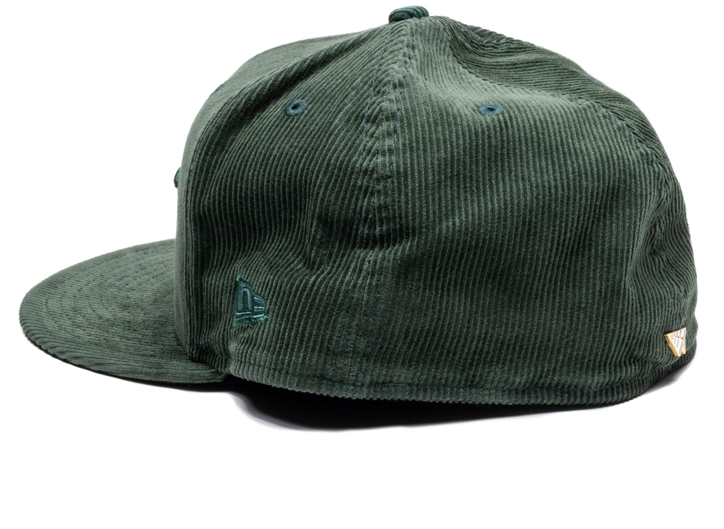 Gorra ajustada Paper Planes Corduroy Crown 59Fifty en verde oscuro