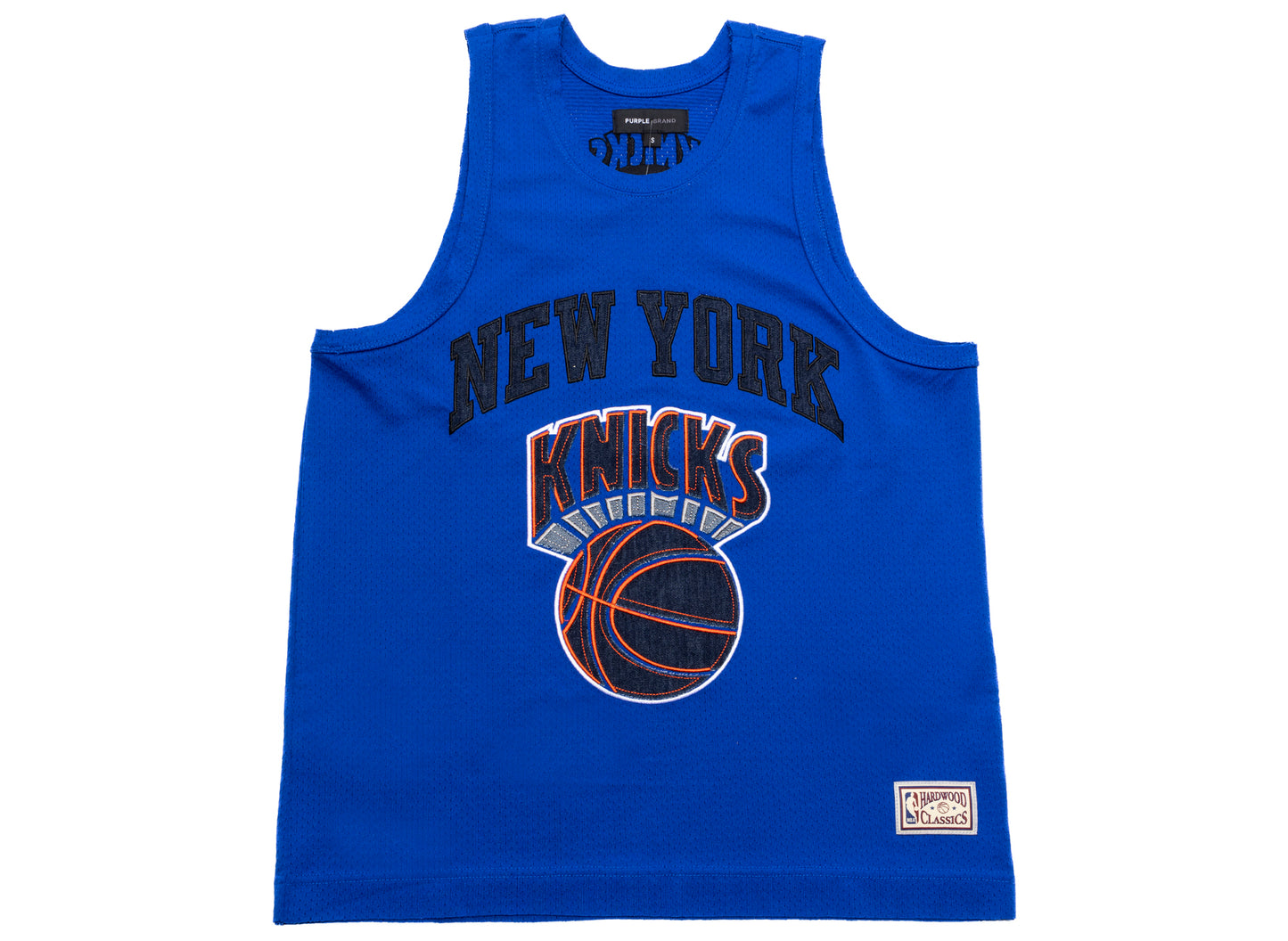 Camiseta de malla púrpura nueva de los New York Knicks y los Lakers