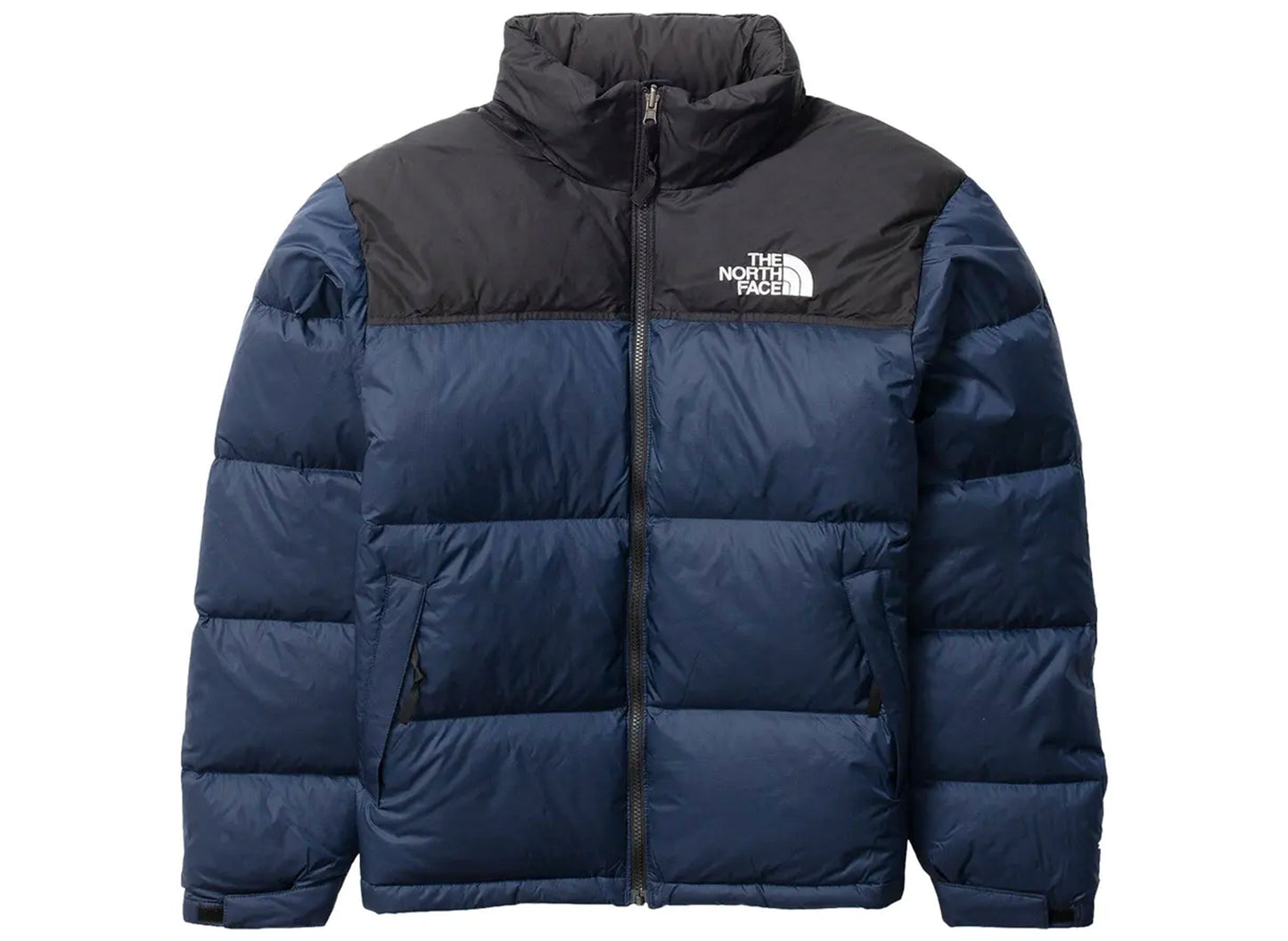 The North Face 1996 Retro Nuptse Jacket in Summit Navy and TNF Black, men's jacket
