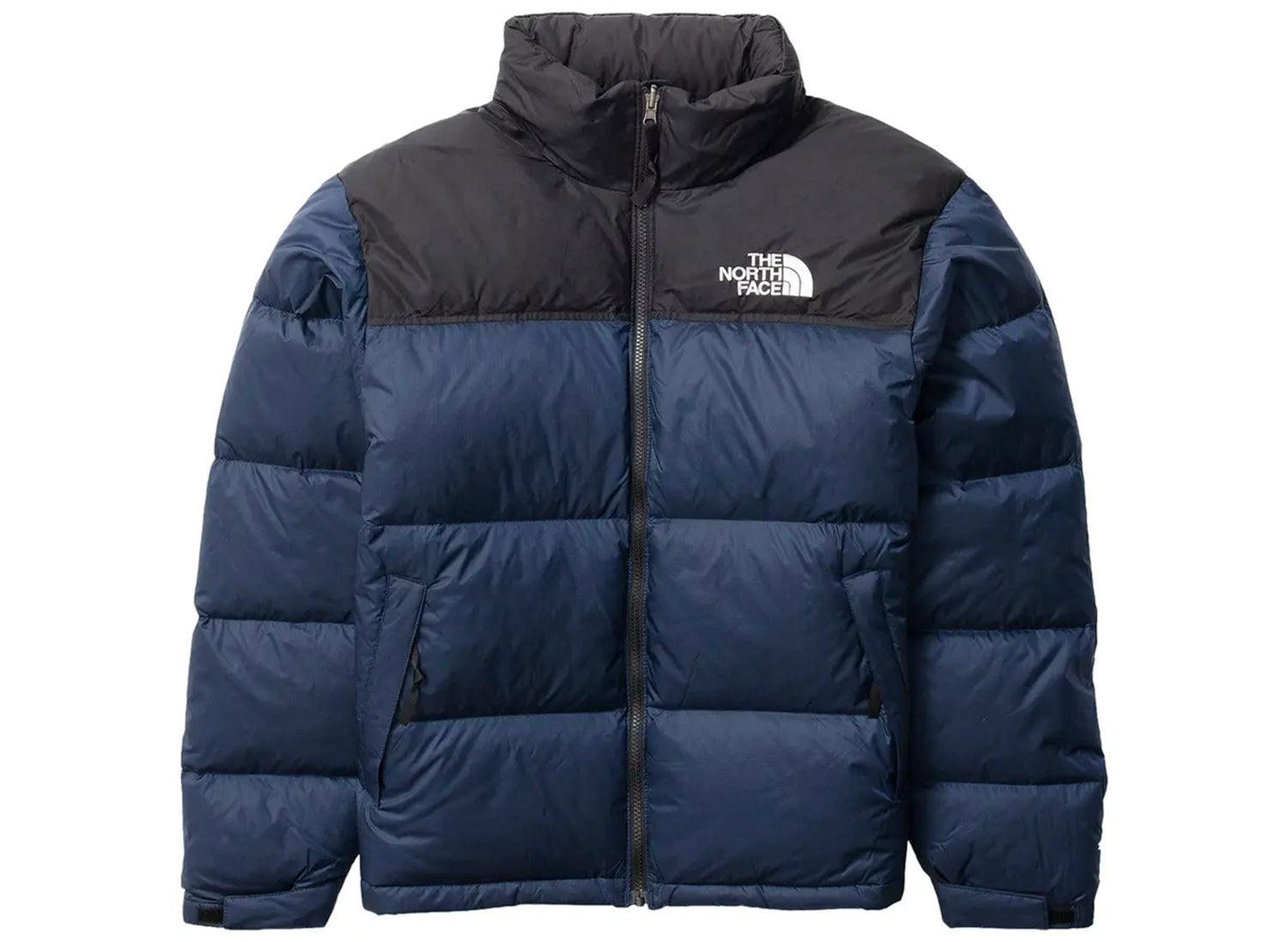 The North Face 1996 Retro Nuptse Jacket in Summit Navy and TNF Black, men's jacket