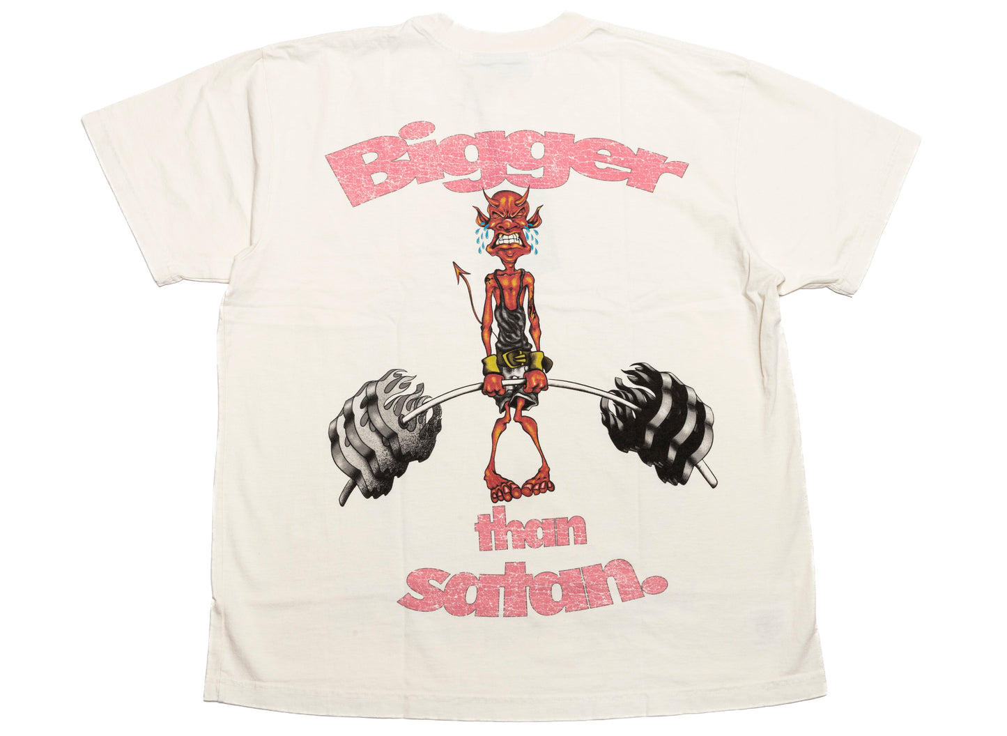 Hellstar Muscle Beach T-Shirt in White, back view