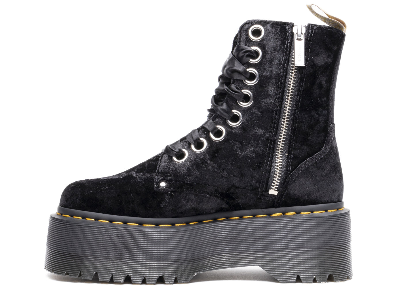 Dr. Martens Damen Vegan Boot Max Crushed Velvet Plateau