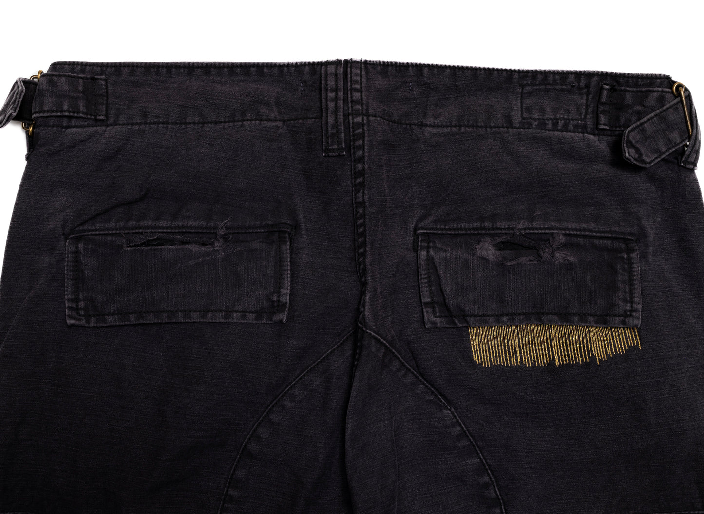Mastercraft Union Midori Cargo Trouser in Black, men's black cargo pants, view 5