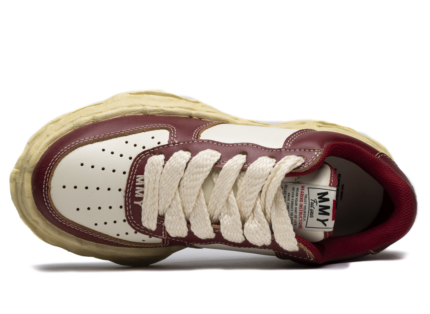 Maison Mihara Yasuhiro Leather Wayne Low 'Rojo/Blanco'