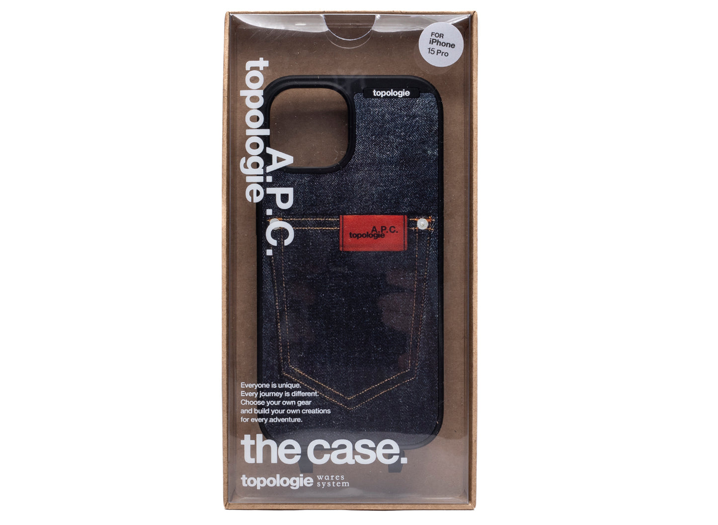 A.P.C. iPhone 15 Pro Hülle Topologie Case