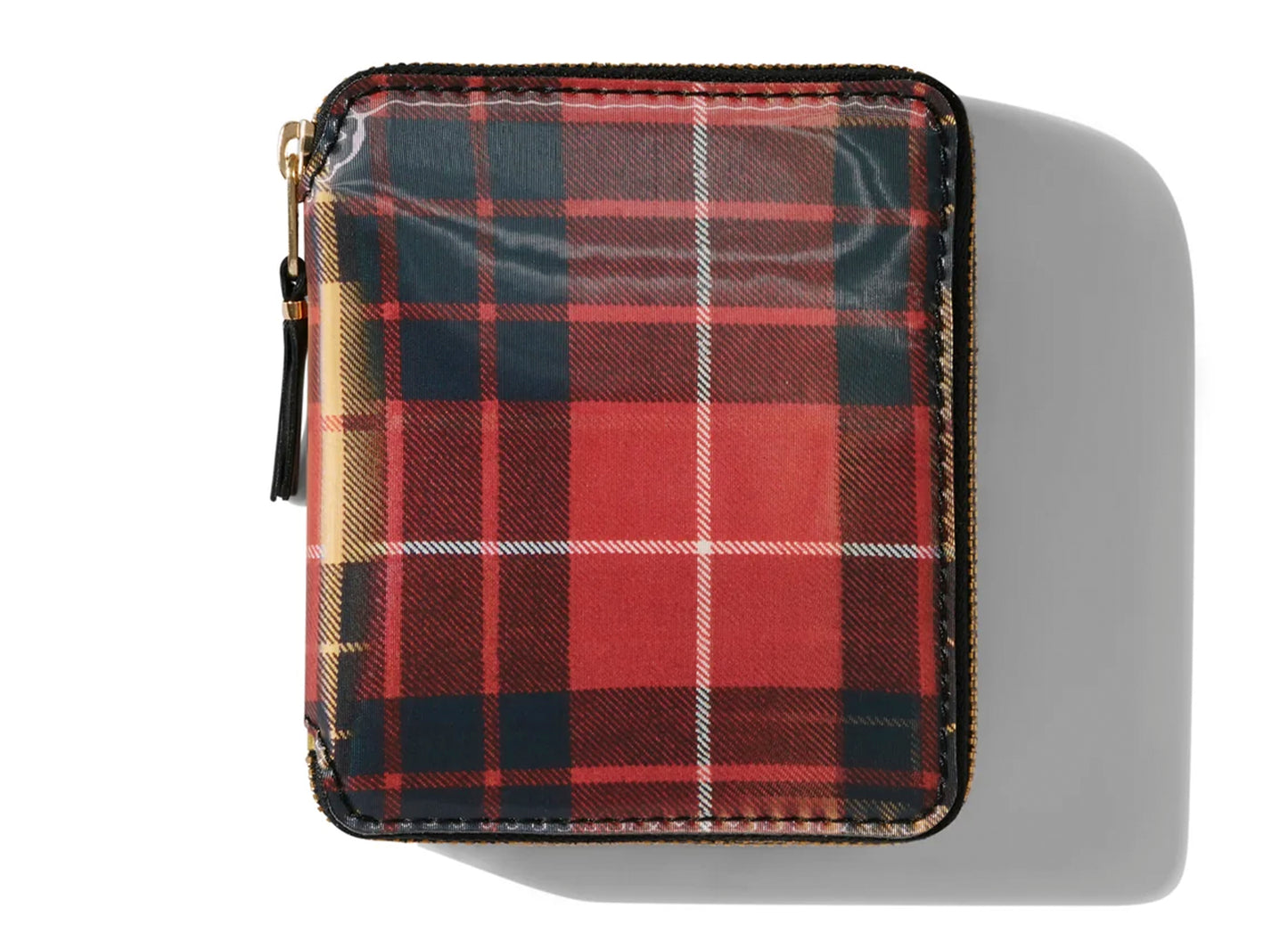 Cartera Comme des Garçons Lenticular Tartán SA2100 'Rojo/Amarillo'