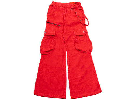 Members Of The Rage Corduroy Cargo Pants in Rot