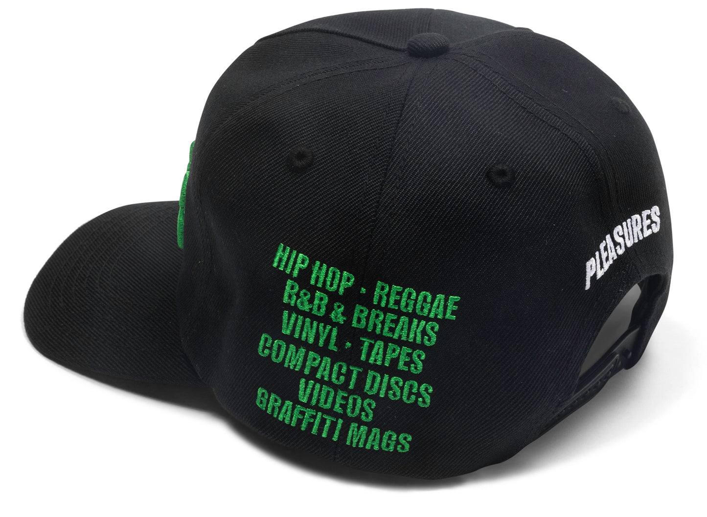 Pleasures Fat Beats Snapback in Black